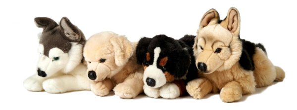 22811 Игрушка мягконабивная Собаки 40см (черно-коричневая) в асс-те (4)