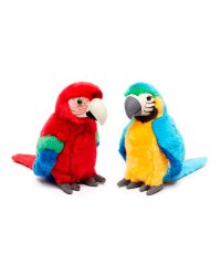 70494A Игрушка мягконабивная Попугай (желто-синий) в асс 26см