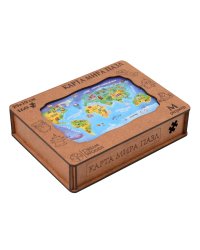 Пазл фигурный "Карта Мира"