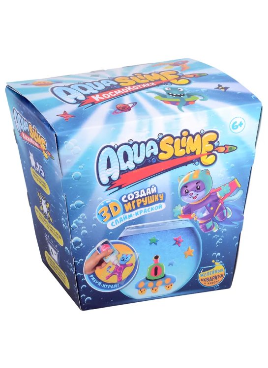 Набор Aqua Slime для изготовления фигурок из цветного геля
