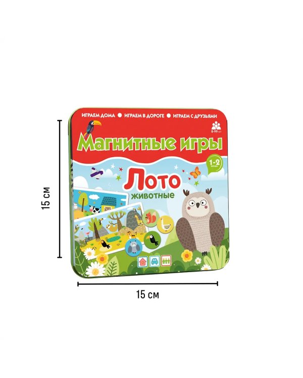 Магнитная игра ЛОТО Животные