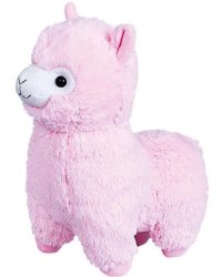 Игрушка Альпака розовая 28 см