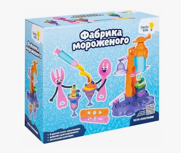 Набор для детской лепки "Тесто-пластилин" Фабрика мороженого