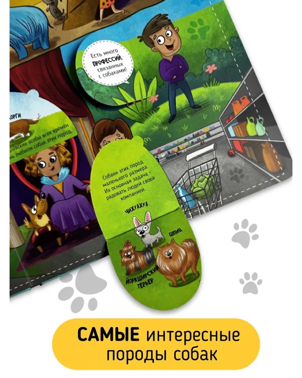 Книга с окошками "Смотри, собака!"