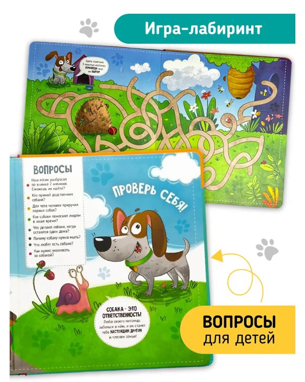 Книга с окошками "Смотри, собака!"