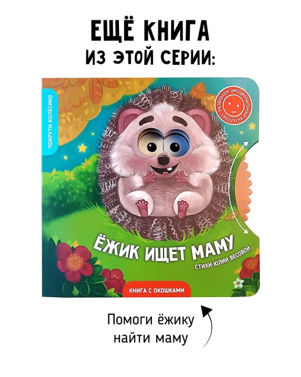 Книги с окошками и диском. Мишка ищет дом
