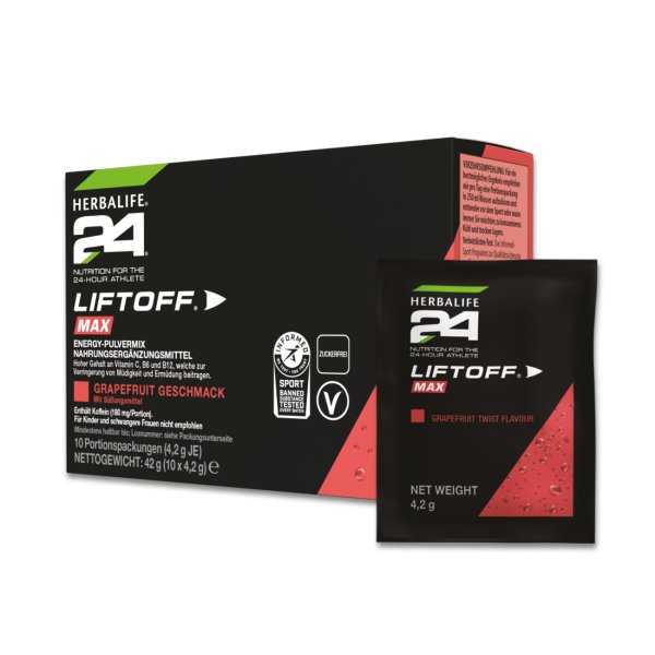 Herbalife24® LiftOff® Max со вкусом грейпфрута, 10 порционных упаковок Herbalife24® LiftOff® Max со вкусом грейпфрута, 10 порционных упаковок