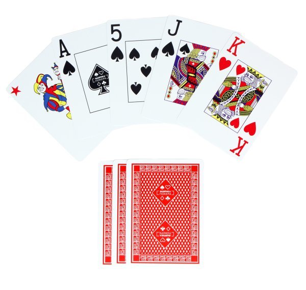 Фабрика Покера: Колода пластиковых карт для покера с увеличенным индексом Фабрика Покера: Колода пластиковых карт для покера с увеличенным индексом