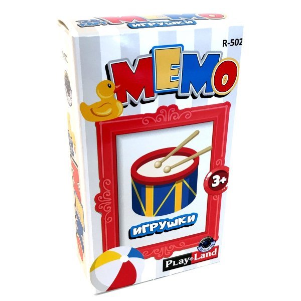 Карточная игра Мемо. Игрушки