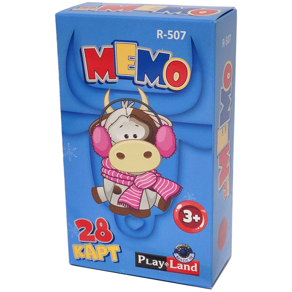 Карточная игра МЕМО. Коровка Карточная игра МЕМО. Коровка