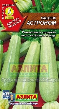 Семена. Кабачок белоплодный "Астроном"