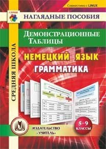CD-ROM. Немецкий язык. Грамматика. 5-9 классы. Демонстрационные таблицы