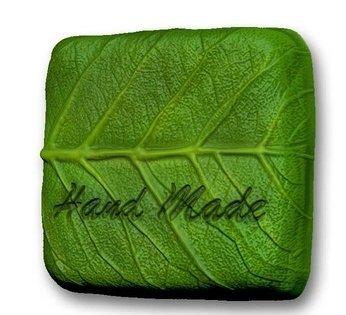 Пластиковая форма "Квадрат лист Hand Made"