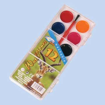 Акварель медовая "Zoo", с кистью, 12 цветов