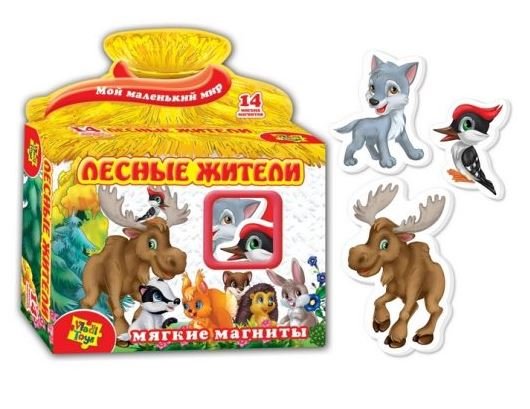 Игра на магнитах "Лесные жители"