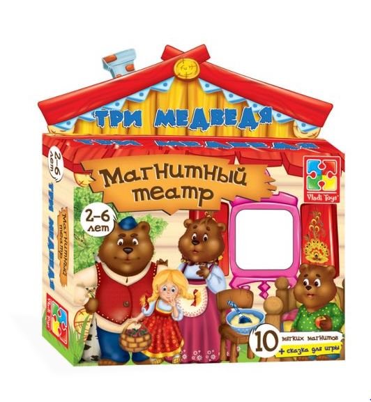 Обложка книги «Магнитный театр "Три медведя"»