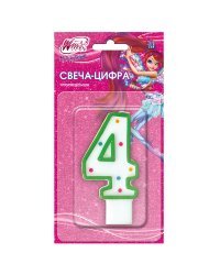 Свеча-цифра "4" "Winx"