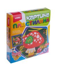 Картина из пластилина "Мухомор". Набор для творчества