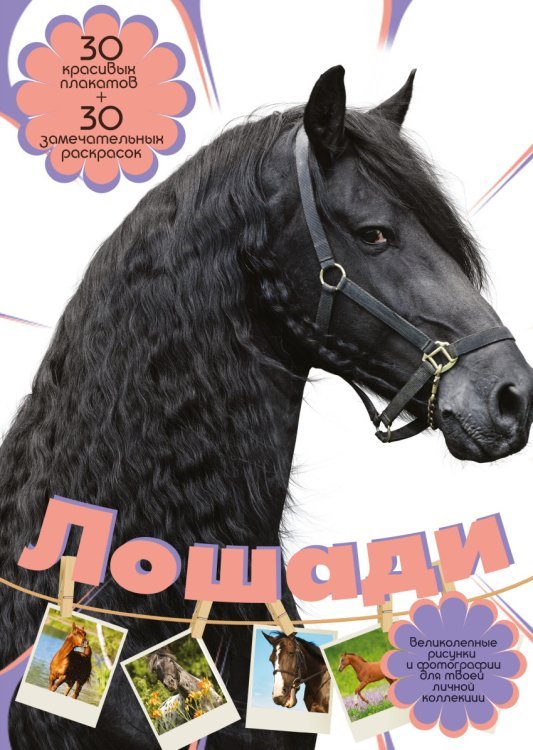 30 плакатов+30 раскрасок Лошади / Торманова А.С.