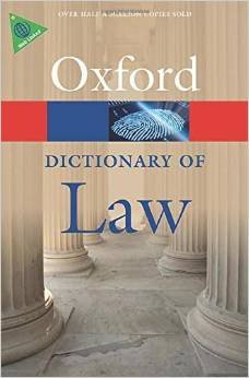 A Dictionary of Law