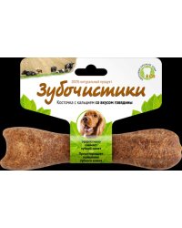 Косточка для собак средних пород с кальцием (со вкусом говядины)