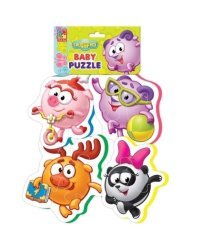 Мягкие пазлы "Baby puzzle. Смешарики. Нюша, Бараш, Панди, Лосяш"