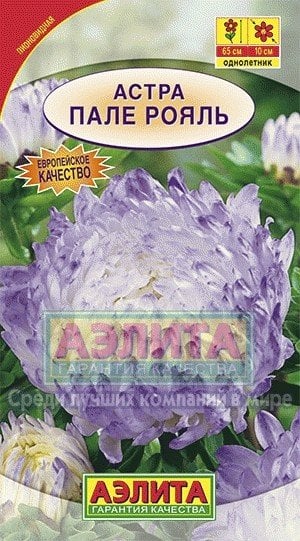Семена. Астра "Пале-рояль", пионовидная, однолетник (вес: 0,2 г)