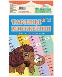 Таблица умножения. Плакат с наклейками