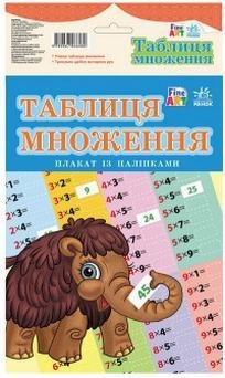 Таблица умножения. Плакат с наклейками