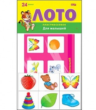 Обложка книги «Лото пластиковое "Tm profit. Для малышей", 24 фишки, в пакете»