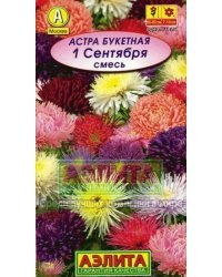 Семена. Астра "1 сентября", смесь окрасок, однолетник (вес: 0,2 г)