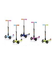 Самокат трехколесный, управление наклоном