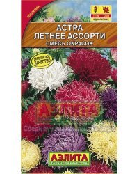 Семена. Астра "Летнее ассорти", смесь окрасок, однолетник (вес: 0,2 г)
