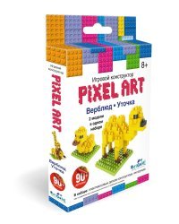 Конструктор 3D-пиксели 2 в 1 "Верблюд. Уточка", арт. 02309