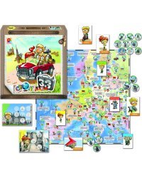 Настольно-печатная игра с игровым полем и фишками "33 столицы"