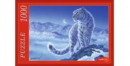 Пазлы "Снежные барсы", 1000 элементов