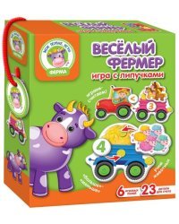 Развивающая игра с липучками "Веселый фермер"