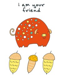 Блокнот для записей "I'm your friend"