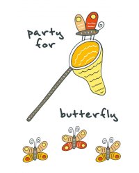 Блокнот для записей "Party for butterfly"