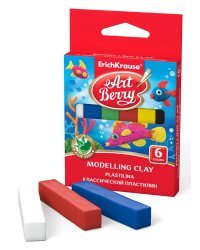 Классический пластилин &quot;ArtBerry с Алоэ Вера&quot;, 6 цветов, 90 грамм