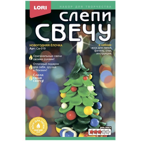 Обложка книги «Набор "Слепи свечу. Новогодняя елочка"», ISBN 4690591023869