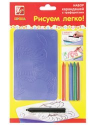 Набор для творчества "Рисуем легко №3. Корова, носорог, свинья, зебра"