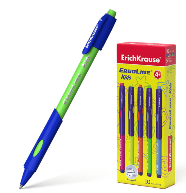 Обложка книги «Ручка шариковая "Ultra Glide ErgoLine Kids", синяя»