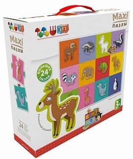 Обложка книги «Макси-пазлы "Zoo. Звери", 24 элемента»