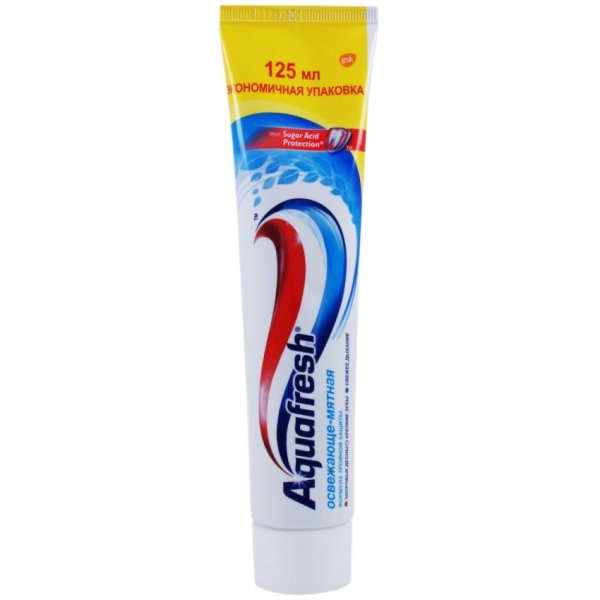 Обложка книги «Зубная паста Aquafresh "Total Care 3", освежающе-мятная, синяя, 125 мл»