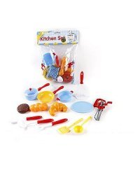 Игровой набор посуды "Медвежонок", с продуктами
