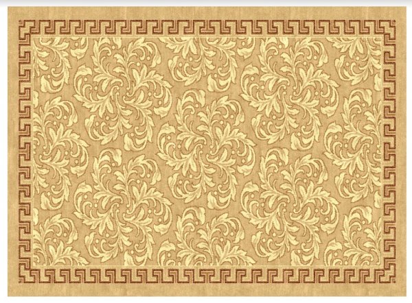 Ковер "Kamalak tekstil", 50x100 см (кремовый/бежевый)