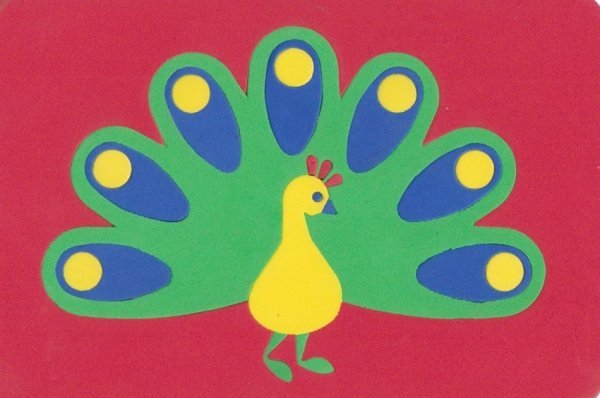 Мягкий пазл &quot;Павлин&quot;