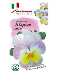 Семена. Виола Виттрока (Анютины глазки) "Карамель ангел F1", Фарао (10 штук)