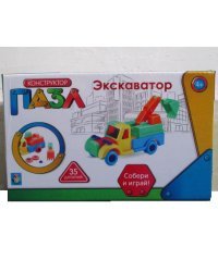 Конструктор-пазл "Экскаватор", 35 деталей